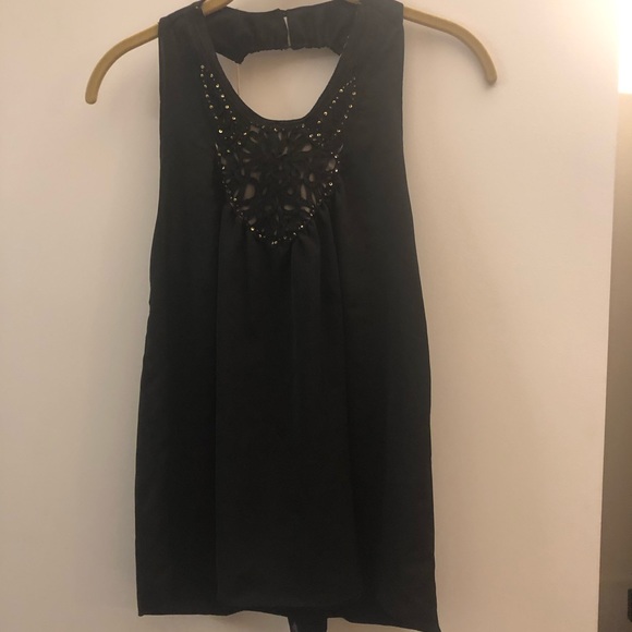 Greylin contemporary embellished halter top - Picture 3 of 6